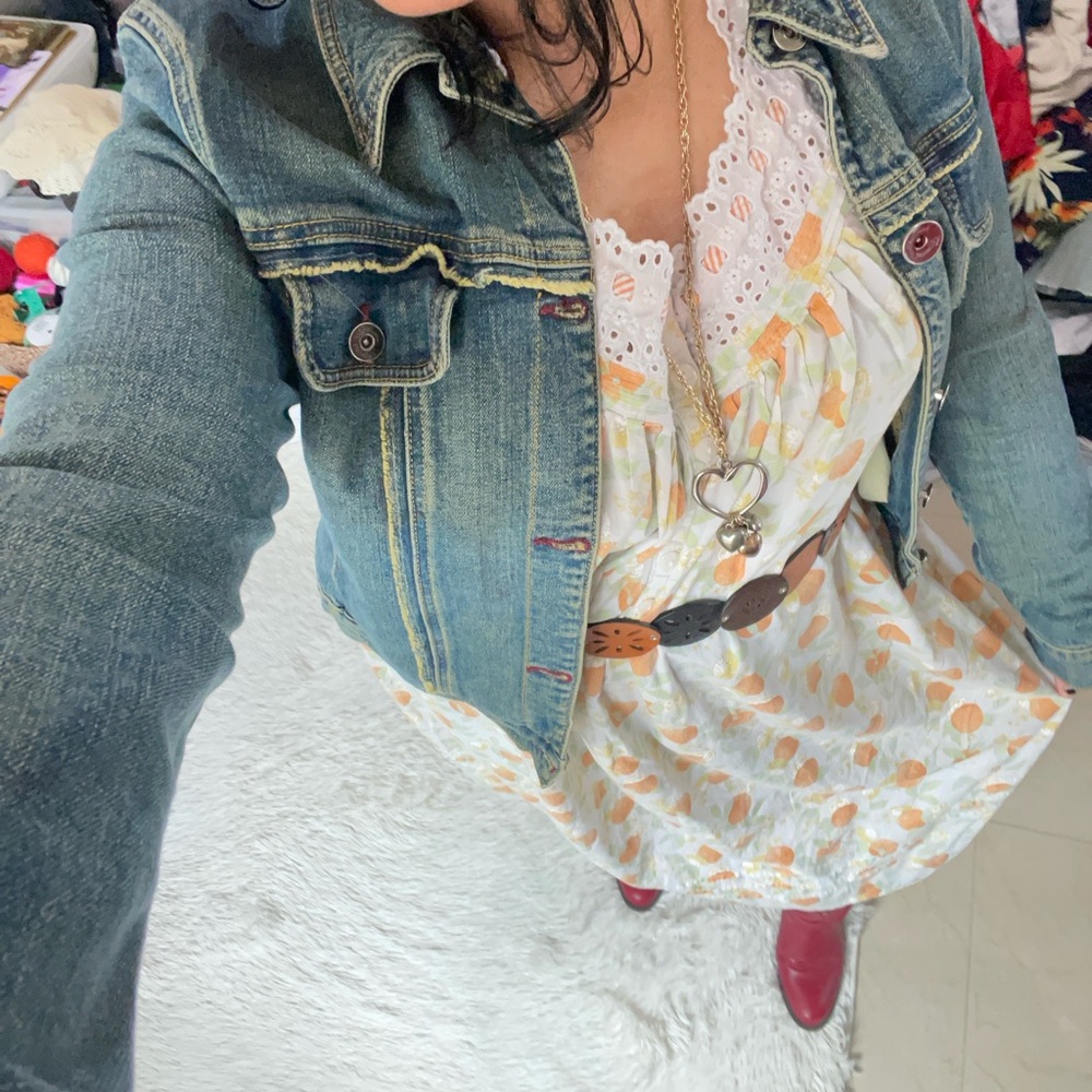 Vintage y2k Fiorucci floral denim jacket - Picture 8 of 17